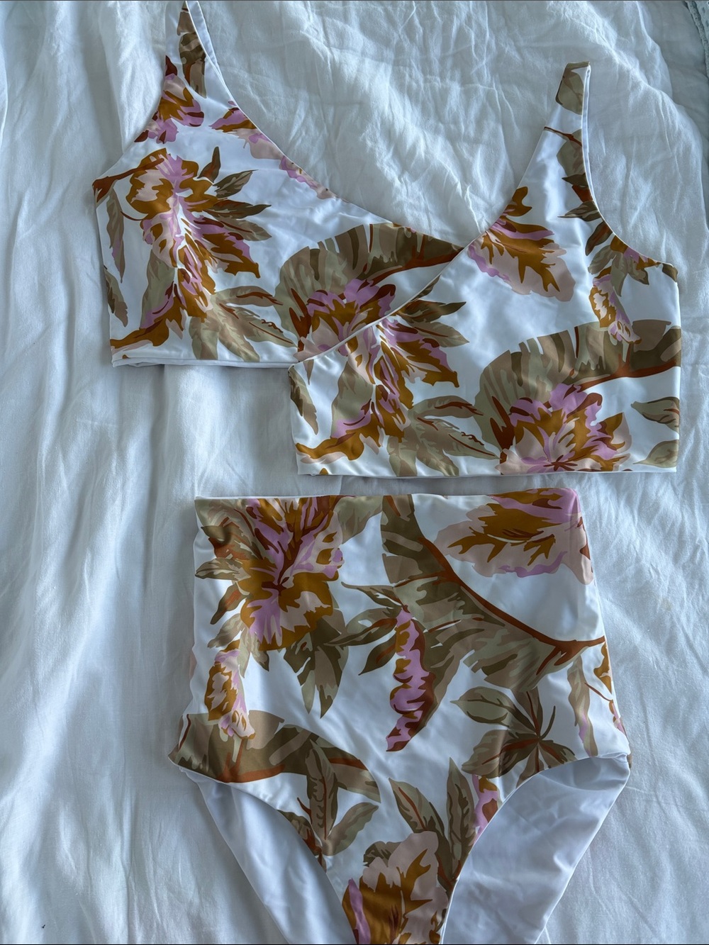 Baiia Floral High-Waist Bikini Set. US 12. Au 16.